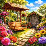 PRE-ORDER / 5D Diamond Painting - High Quality - Garden Delight