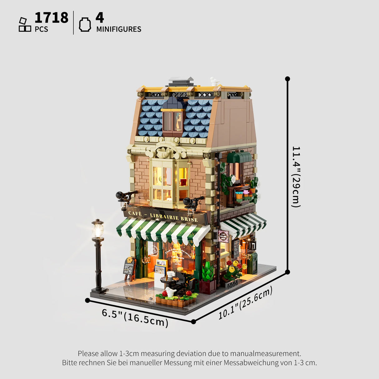 F9031 – Café-Librairie – La vie en ville – 1718 pcs – Lumibricks