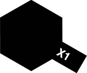 Tamiya X-1 Black / Noir – Acrylique Gloss / Brillant – 10 ml - Univers RcLoisirs