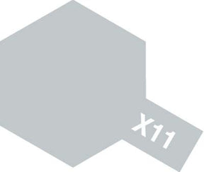 Tamiya X-11 Chrome Silver / Argent chrome – Acrylique Gloss / Brillant – 10 ml - Univers RcLoisirs