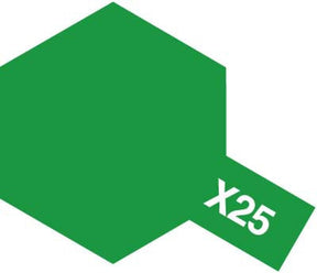 Tamiya X-25 Clear Green / Vert clair – Acrylique Gloss / Brillant – 10 ml - Univers RcLoisirs