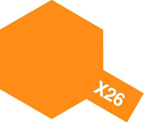 Tamiya X-26 Clear Orange / Orange clair – Acrylique Gloss / Brillant – 10 ml - Univers RcLoisirs