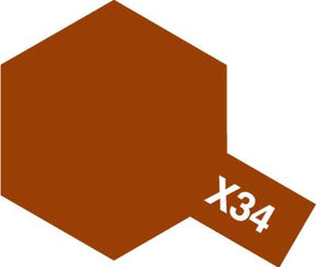 Tamiya X-34 Metallic Brown / Brun métallisé – Acrylique Gloss / Brillant – 10 ml - Univers RcLoisirs