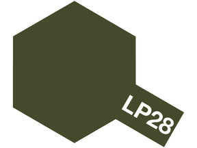 Tamiya LP-28 – Olive Drab / Vert olive terne – Lacquer Paint – 10 ml (Copie) - Univers RcLoisirs