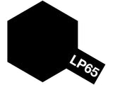 Tamiya LP-65 – Rubber Black / Noir caoutchouc – Lacquer Paint – 10 ml