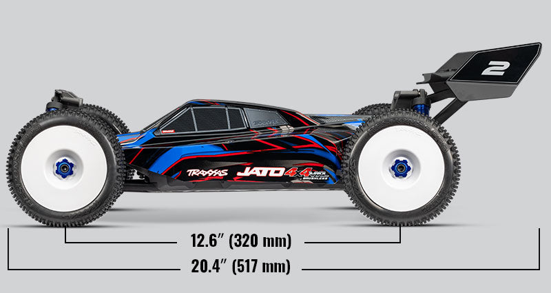 TRA90386‑4 – Jato 4X4 VXL – 1/8 – RTR Brushless Buggy 4WD