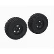 ARA-1616 pneus Fortress SC ARRMA montés collés 2.2 3.0 avec inserts offrant traction et durabilité pour véhicules short course chez Univers RcLoisirs