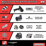 ARRMA Typhon Grom 2S ARA2306S buggy 1/14 RTR brushless 4WD, tout-terrain basher compact avec moteur Spektrum Firma 6000Kv, ESC 25A, batterie et chargeur inclus, univers RcLoisirs