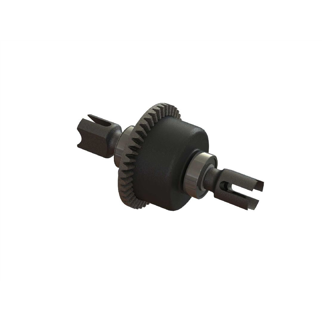 ARA310957 ensemble de différentiel ARRMA assemblé avec pignon hélicoïdal 43 dents et huile silicone 10000 cSt. Compatible avec plusieurs modèles ARRMA 6S. Univers RcLoisirs.