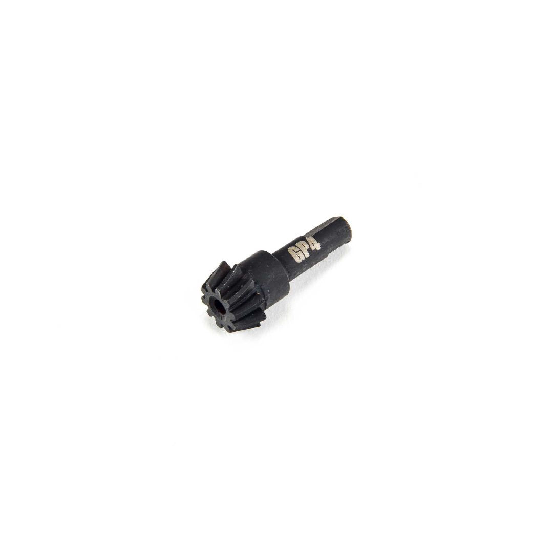 ARA310979 engrenage d'entree principal ARRMA 10T a coupe spirale GP4 5 mm en acier robuste, concu pour les differentiels GP4 compatibles.