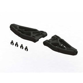 ARA330606 bras de suspension avant 100mm ARRMA robustes en composite pour Mojave 6S offrant durabilité et ajustement précis chez Univers RcLoisirs