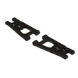 ARA330750 ensemble de 2 bras de suspension inferieurs avant ARRMA en composite, pieces de remplacement d'origine pour les vehicules RC compatibles.