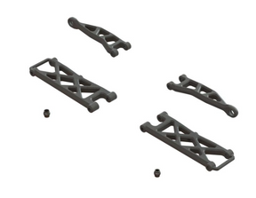 ARA330808 – Bras de suspension arrière jeu A (Rear Suspension Arm Set A) – composite – GROM – Univers RcLoisirs