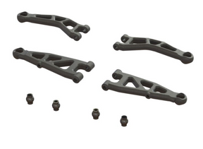 ARA330809 – Bras de suspension avant jeu A (Front Suspension Arm Set A) – composite – GROM – Univers RcLoisirs