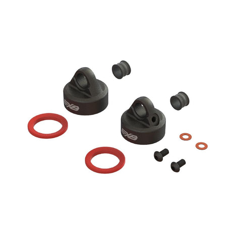 ARA330812 Aluminum Emulsion Shock Cap (2) - Univers RcLoisirs