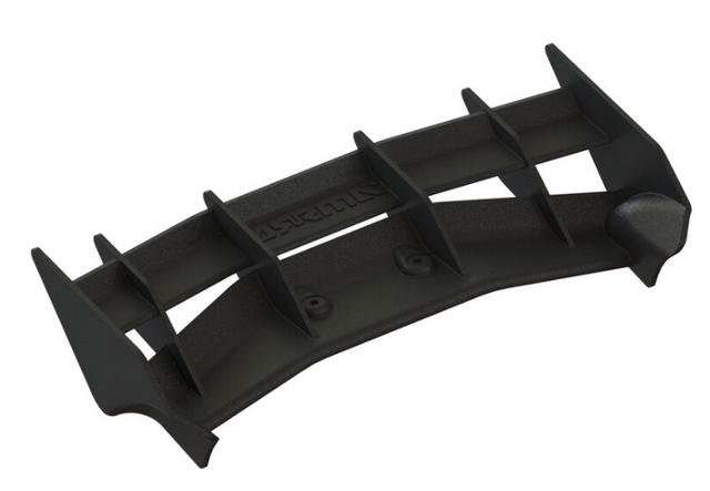 ARA480016 – Aileron arrière 1/8 (Rear Wing) – composite – Typhon 4x4 – Univers RcLoisirs