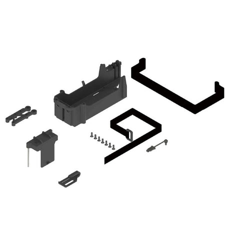 ARAC3095 grand support de batterie officiel ARRMA en composite haute résistance. Compatible avec les batteries jusqu'à 158 x 48 x 70 mm. Comprend sangles, boîtier récepteur, clip de câbles et toute la visserie nécessaire pour les modèles ARRMA compatibles.