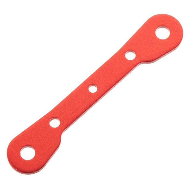 ARAC9050 support de suspension Rear-Rear RR ARRMA en aluminium anodise rouge, piece d'origine robuste pour les modeles ARRMA compatibles.