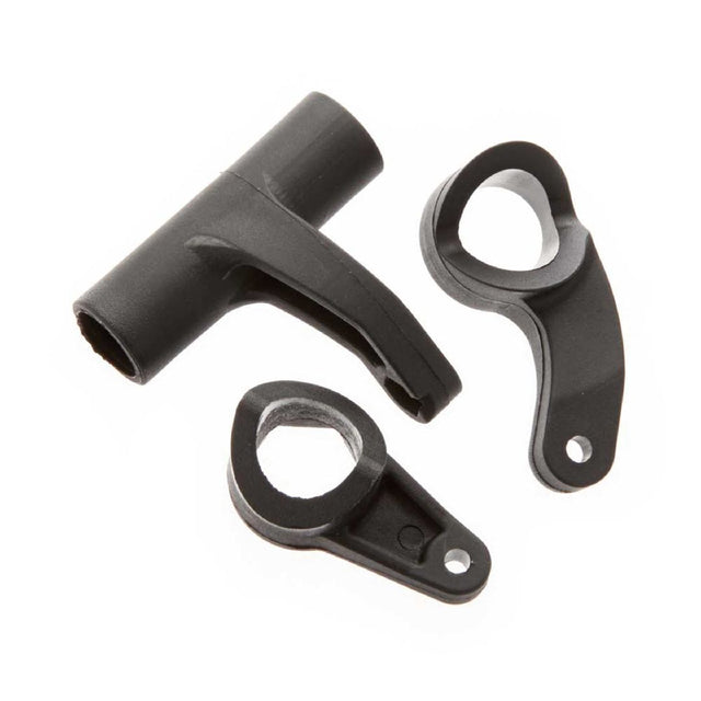 ARAC9360 ensemble de bellcranks de direction ARRMA en composite comprenant les pieces necessaires pour remplacer les composants de direction d'origine.