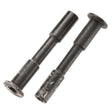 ARAC9364 ensemble de 2 poteaux de direction ARRMA 3 x 45 mm en acier noir tres resistant pour les vehicules ARRMA compatibles.