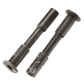 ARAC9364 ensemble de 2 poteaux de direction ARRMA 3 x 45 mm en acier noir tres resistant pour les vehicules ARRMA compatibles.
