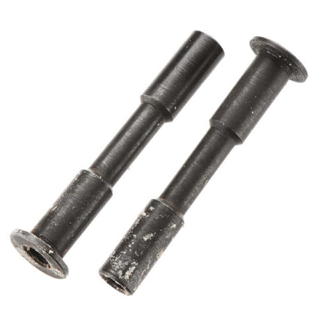 ARAC9364 ensemble de 2 poteaux de direction ARRMA 3 x 45 mm en acier noir tres resistant pour les vehicules ARRMA compatibles.