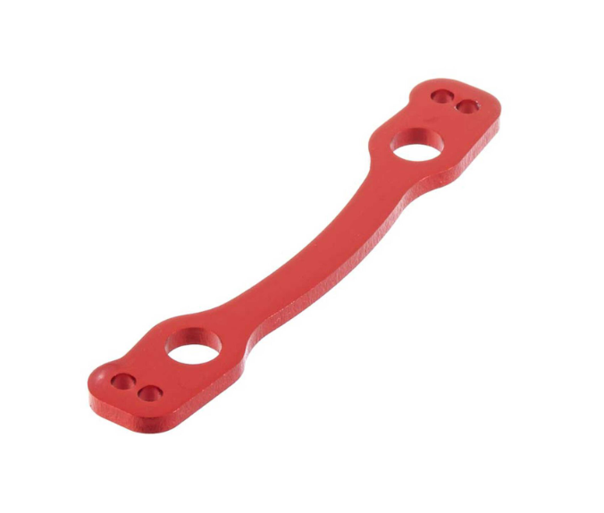 ARAC9365 Arrma crémaillère de direction aluminium anodisé rouge, pièce d’origine légère et précise pour modèles 6S compatibles. Univers RcLoisirs