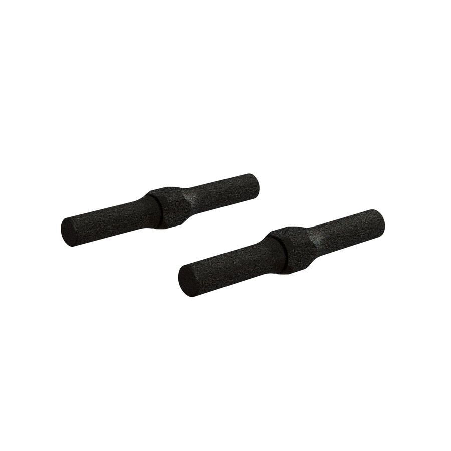 ARAC9378 ensemble de 2 biellettes reglables ARRMA M4 x 34 mm en acier noir avec filetages de precision pour les vehicules ARRMA compatibles.