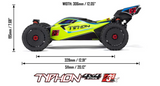 ARRMA TYPHON 223S BLX 4X4 Buggy 1/8 RTR – ARA4306V4 – Univers RcLoisirs