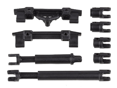 ASC41128 ensemble de cardans et supports de pare-chocs avant et arriere Team Associated pour Element RC Enduro12 1/12. Pieces de remplacement d'origine.