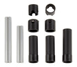 ASC42020 ensemble de cardans moules Element RC pour Enduro avec arbres males et femelles de differentes longueurs et reteneurs de goupilles inclus.