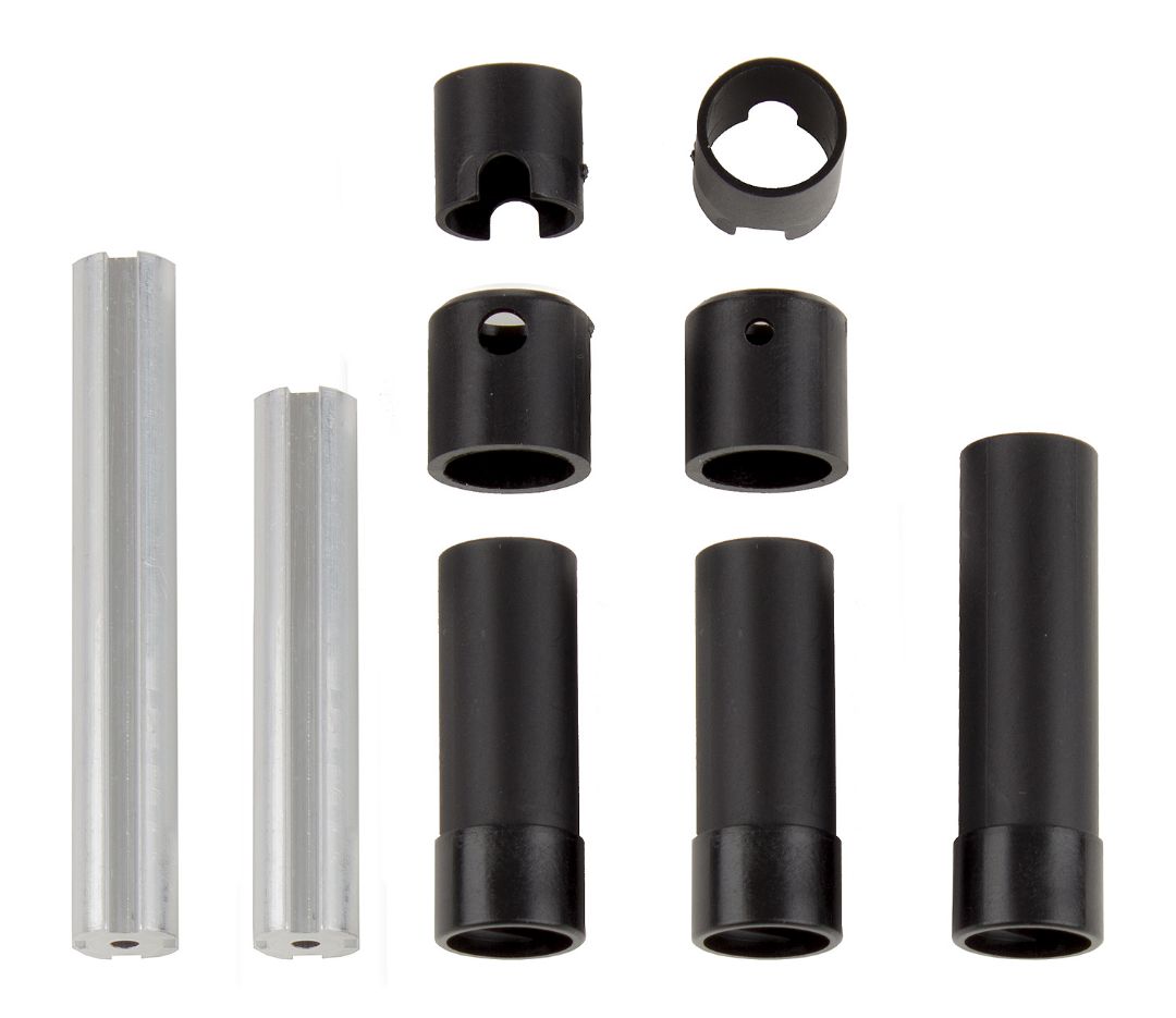 ASC42020 ensemble de cardans moules Element RC pour Enduro avec arbres males et femelles de differentes longueurs et reteneurs de goupilles inclus.