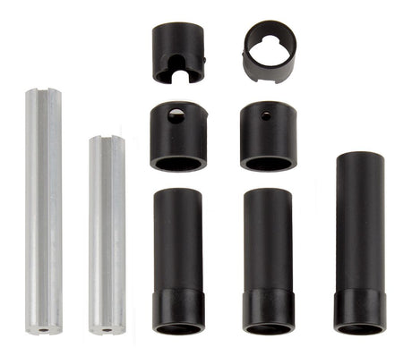 ASC42020 ensemble de cardans moules Element RC pour Enduro avec arbres males et femelles de differentes longueurs et reteneurs de goupilles inclus.