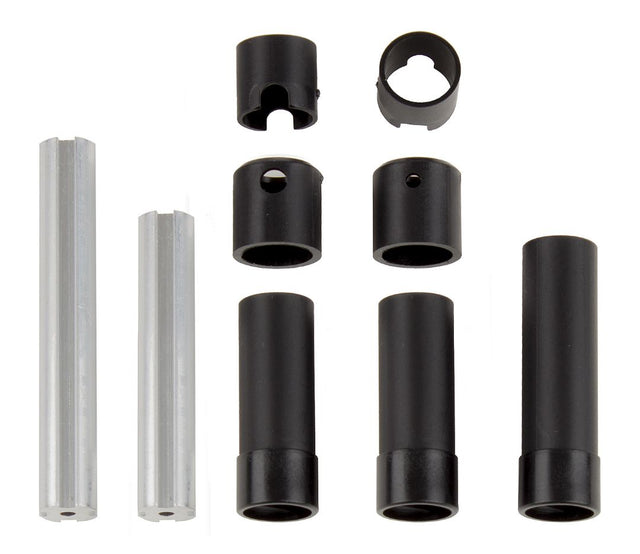 ASC42020 ensemble de cardans moules Element RC pour Enduro avec arbres males et femelles de differentes longueurs et reteneurs de goupilles inclus.