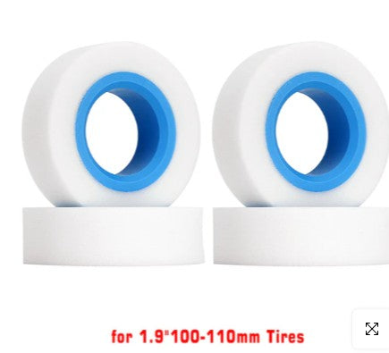 AX4020B-4 – Inserts mousse Dual-Stage TPE 1.9″ (100-110 / 114-120 mm) Injora – Univers RcLoisirs