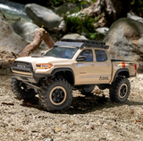 AXI-3289T2 Axial SCX30 Toyota Tacoma TRD Pro 4X4 RTR 1/30 vert avec radio Spektrum, batterie LiPo 2S 160 mAh, chargeur USB et eclairage DEL.