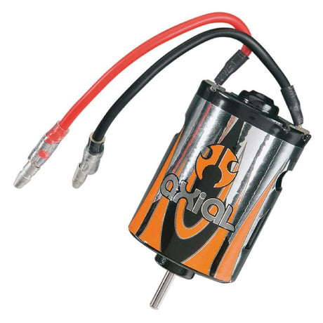 AXIC2407 moteur électrique Axial brushed 55T pour crawler RC. Offre un excellent contrôle à basse vitesse et davantage de couple, avec connecteurs bullet 3 mm préinstallés.