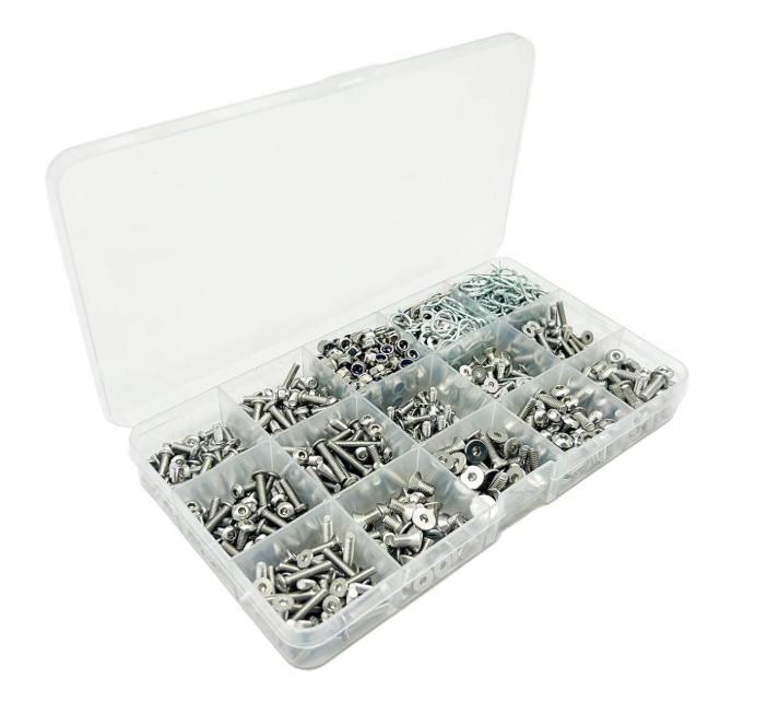 Assortiment de vis inox 304 – RC 1/8 à 1/16 – Kit complet – Univers RcLoisirs