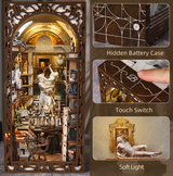 Atelier de sculpture de Bernini – Book Nook 3D en bois – LED – Haute gamme – Univers RcLoisirs