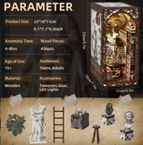 Atelier de sculpture de Bernini – Book Nook 3D en bois – LED – Haute gamme – Univers RcLoisirs