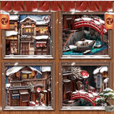 BJAA401 Kyoto Snow Whisper, Book Nook DIY de 286 pieces inspire de Ginzan Onsen au Japon. Scene japonaise enneigee, eclairage DEL tactile et couvercle anti-poussiere inclus.