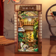 BJAA404 CUTEBEE Serene Courtyard, Book Nook DIY de 260 pièces inspiré d'une cour japonaise. Éclairage DEL tactile et couvercle anti-poussière inclus.