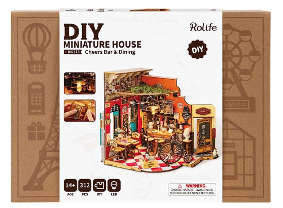 Bar-Restaurant Cheers – Rolife DG12 – Mini-maison à assembler - Univers RcLoisirs