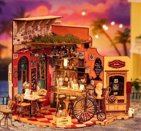 Bar-Restaurant Cheers – Rolife DG12 – Mini-maison à assembler – Univers RcLoisirs