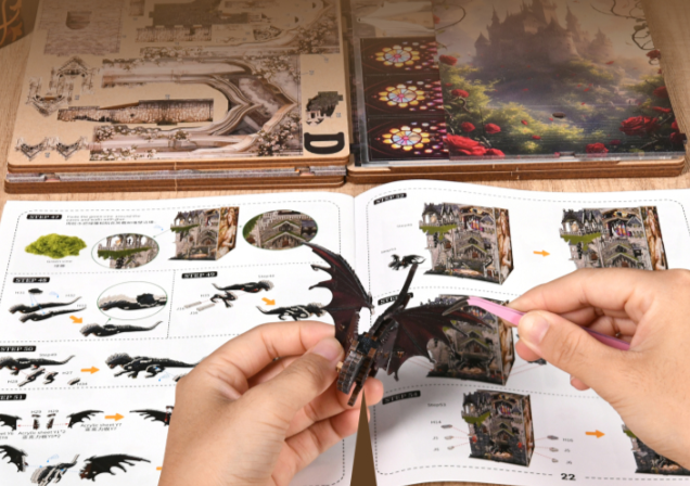 Belle au bois dormant – Book Nook 3D en bois – LED – Haute gamme – Univers RcLoisirs