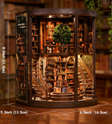 Bibliothèque des sages – Book Nook – Miniature à assembler - Univers RcLoisirs