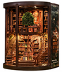 Bibliothèque des sages – Book Nook – Miniature à assembler - Univers RcLoisirs