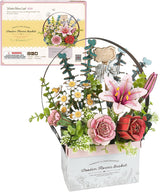 Boite à fleurs – ROKR TW03H – Puzzle 3D en bois à assembler – Univers RcLoisirs