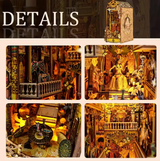 Book Nook 3D – Égypte antique – En bois avec éclairage LED – Univers RcLoisirs