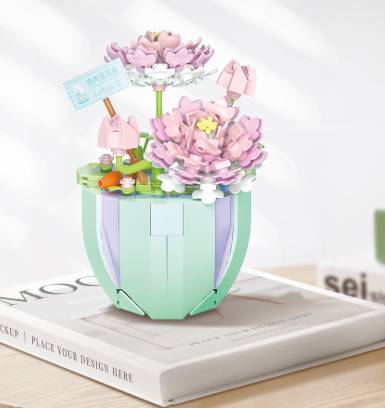 Botanique Lotus – LOZ 1027 – Mini blocs à assembler – Univers RcLoisirs